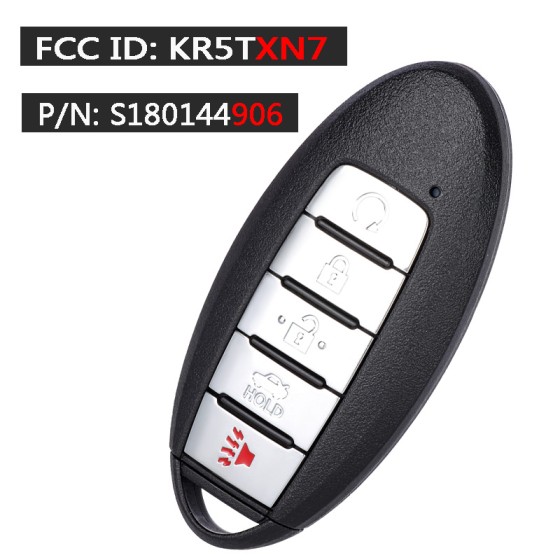 2019-2020 Nissan Maxima / 5-Button Smart Key / PN: 285E3-9DJ3B / S180144906 / KR5TXN7 (AFTERMARKET)